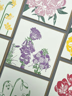 Foxglove Letterpress Card