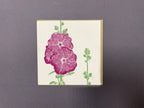 Hollyhock Letterpress Card