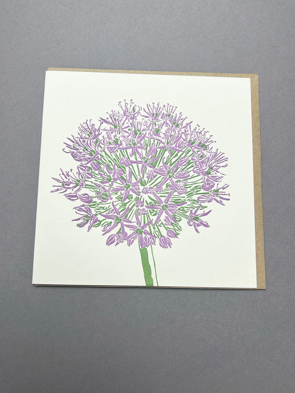 Allium Letterpress Card
