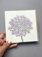 Allium Letterpress Card