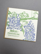 Blue Wisteria Letterpress Card