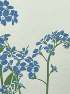 Forget-me-not Letterpress Card