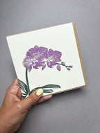 Orchid Letterpress Card