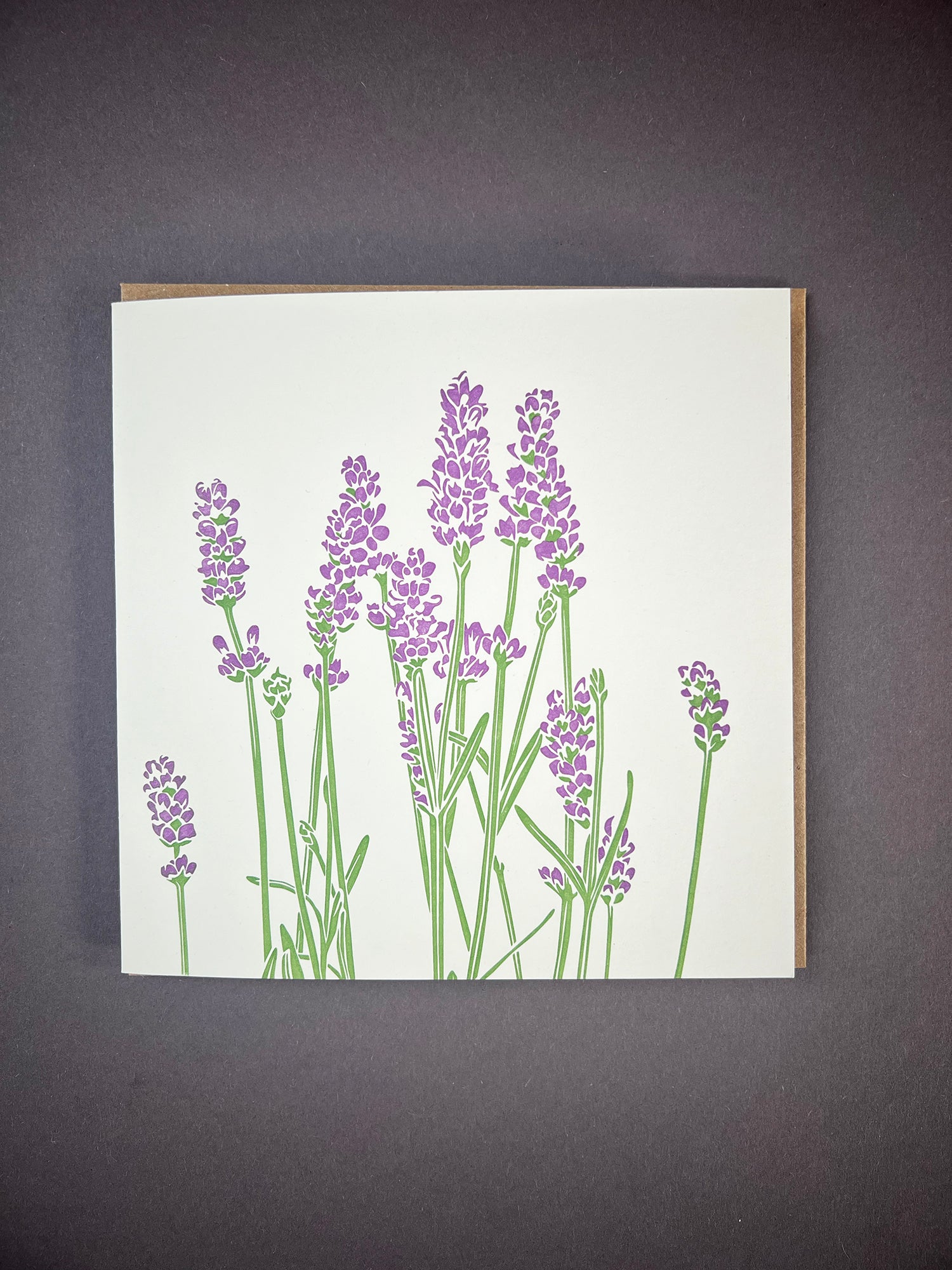 Lavender Letterpress Card