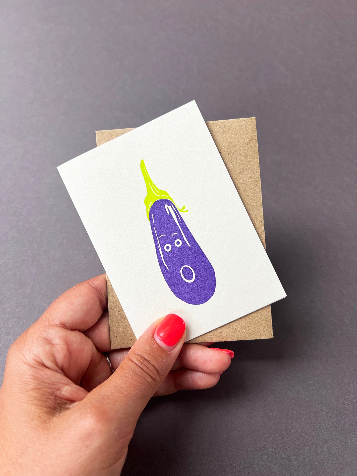 Outrageous Aubergine Card