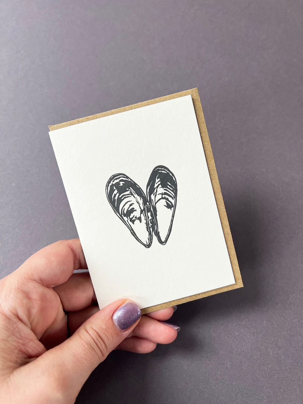 Blue Mussel Card