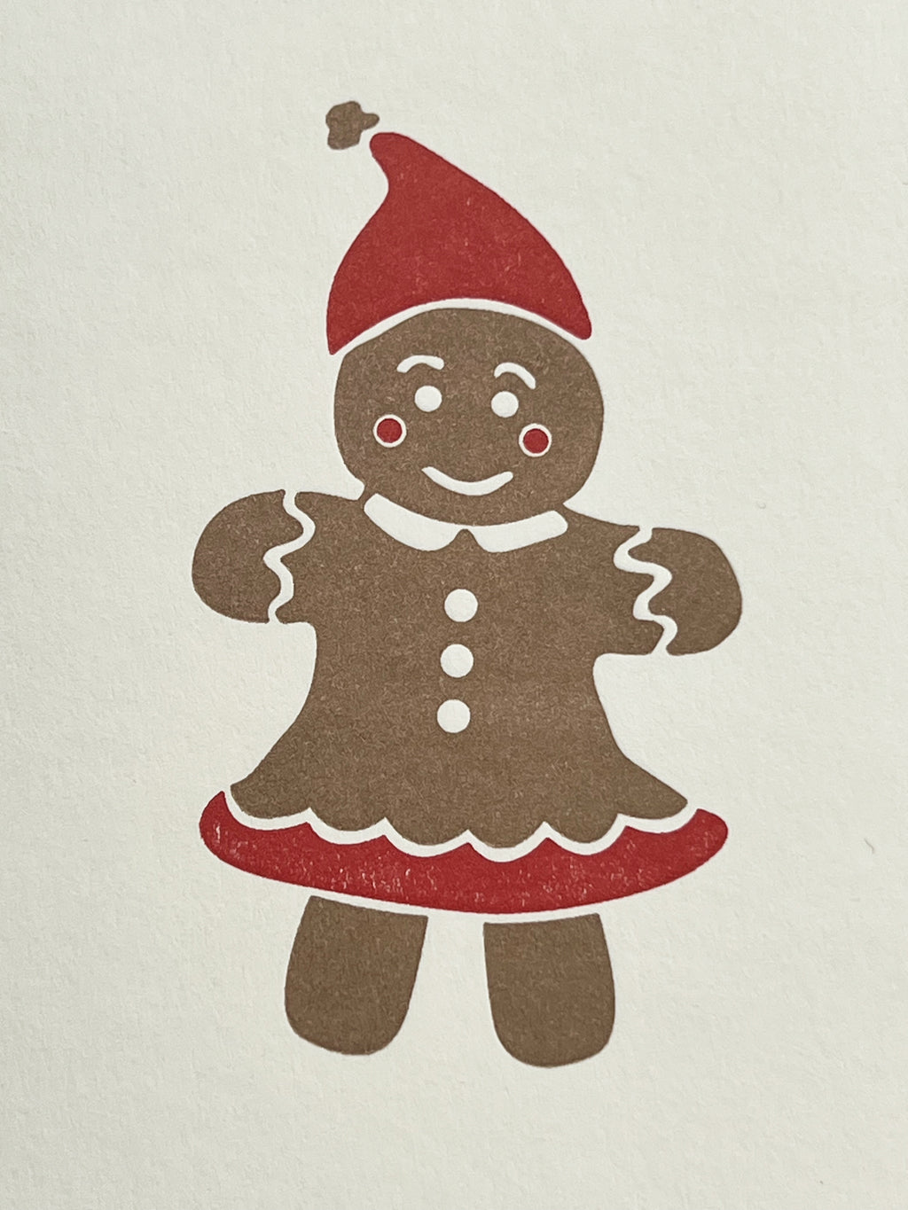 Gingerbread Ink Gingerbread Lady Card – Penguin Ink Ltd