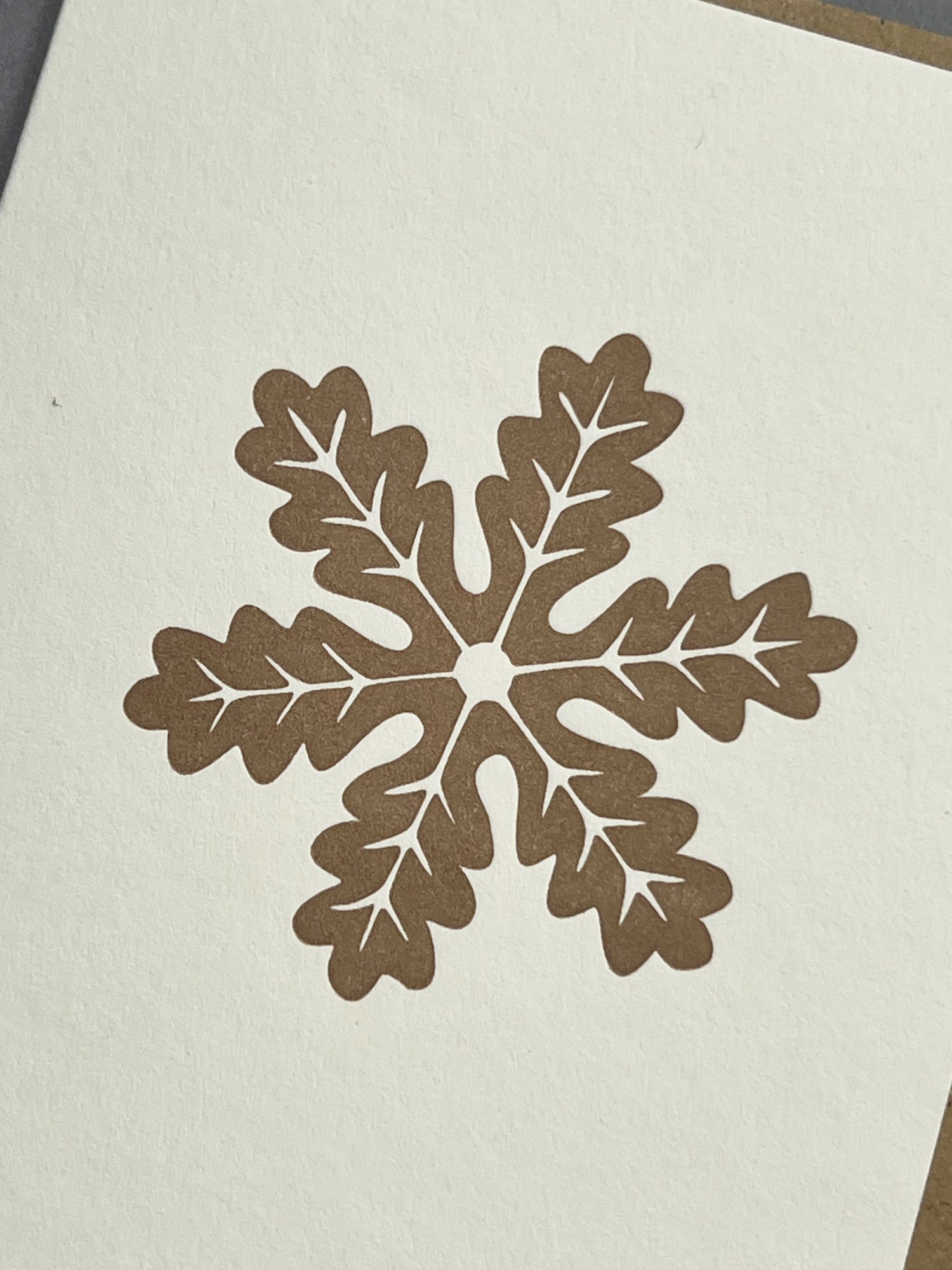 Gingerbread Snowflake Card