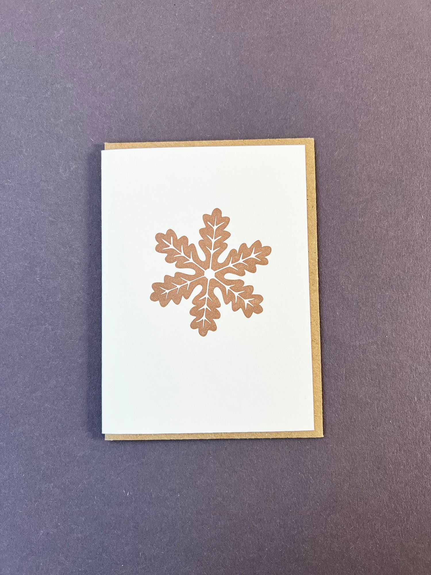 Gingerbread Snowflake Card – Penguin Ink Ltd