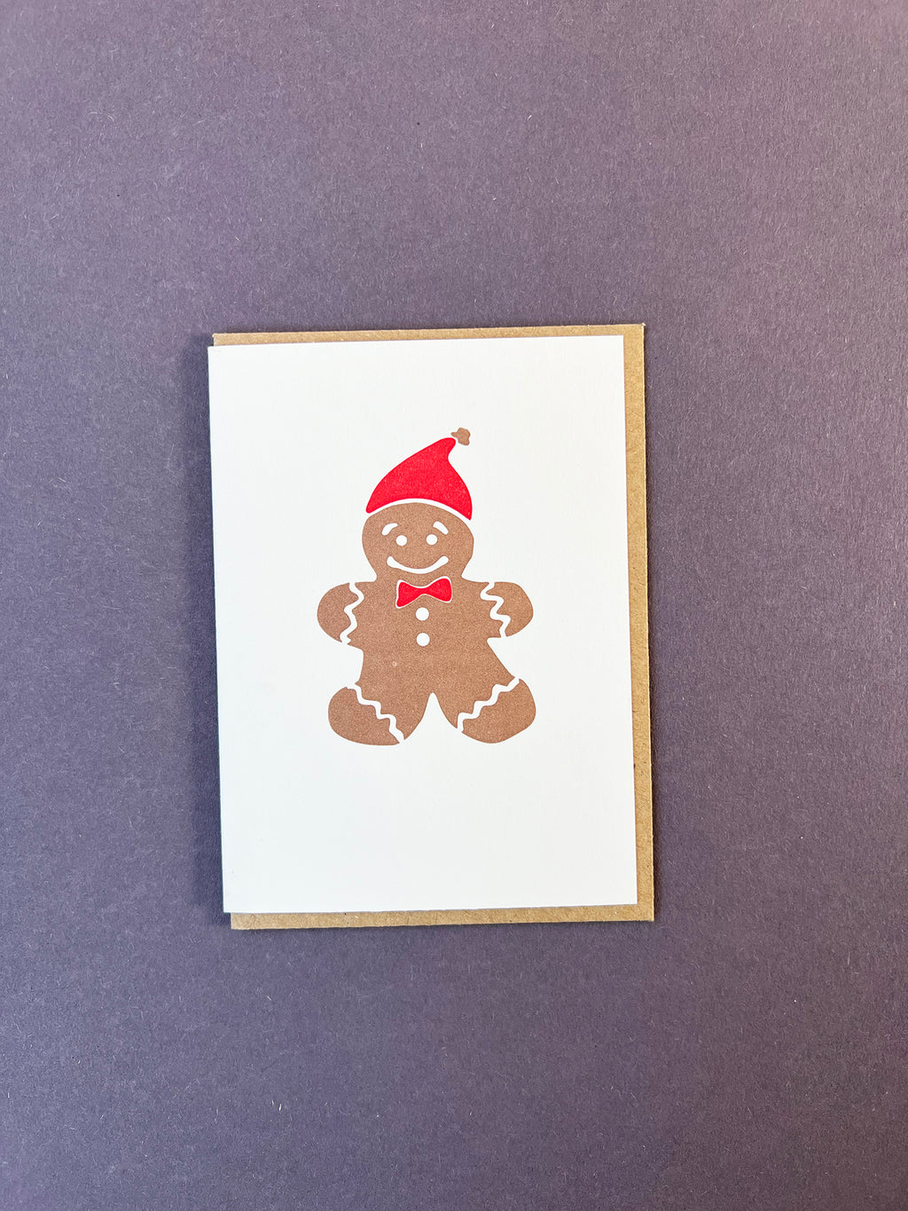 Gingerbread Ink Gingerbread Man Card – Penguin Ink Ltd