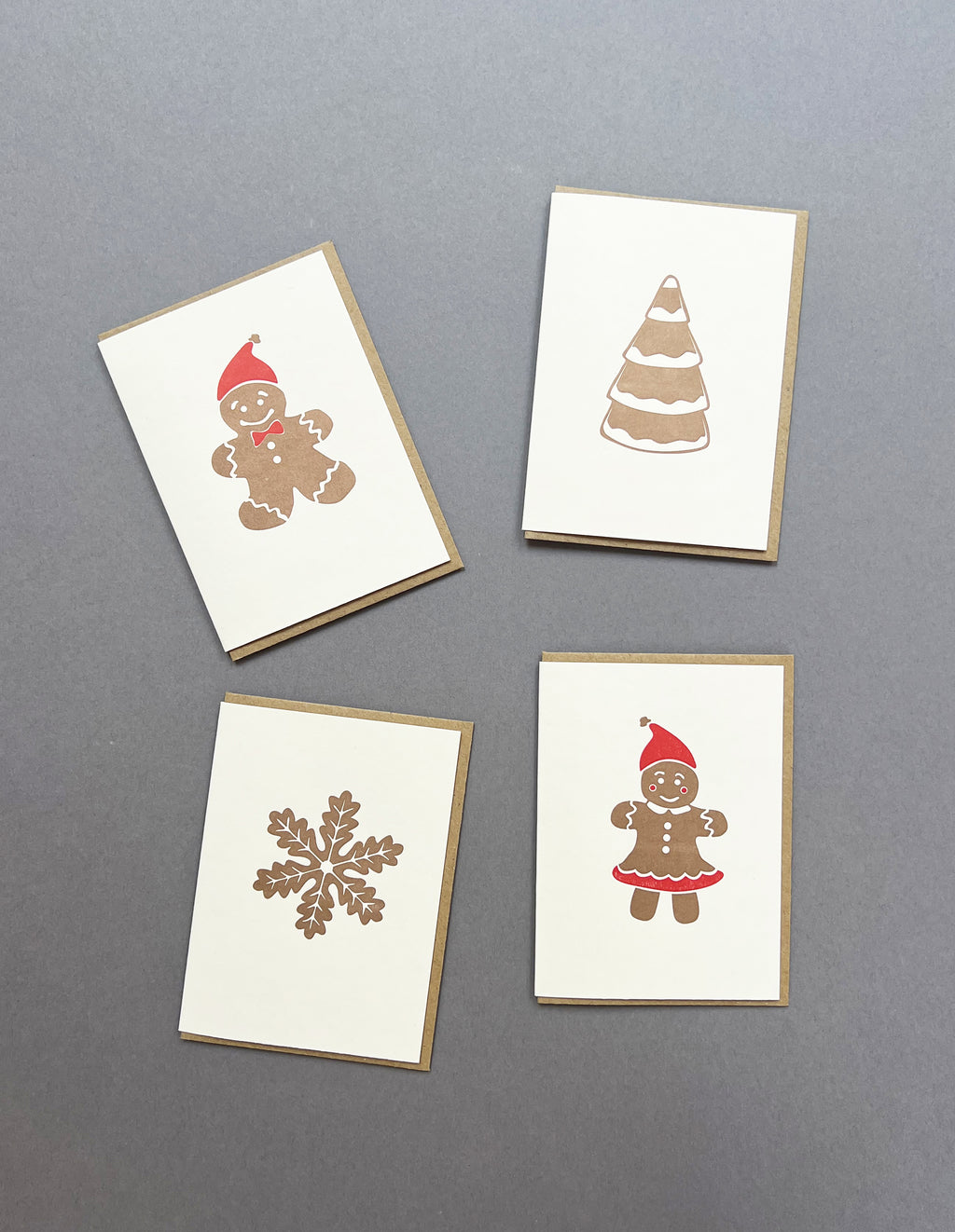 Gingerbread Ink Gingerbread Tree Card – Penguin Ink Ltd