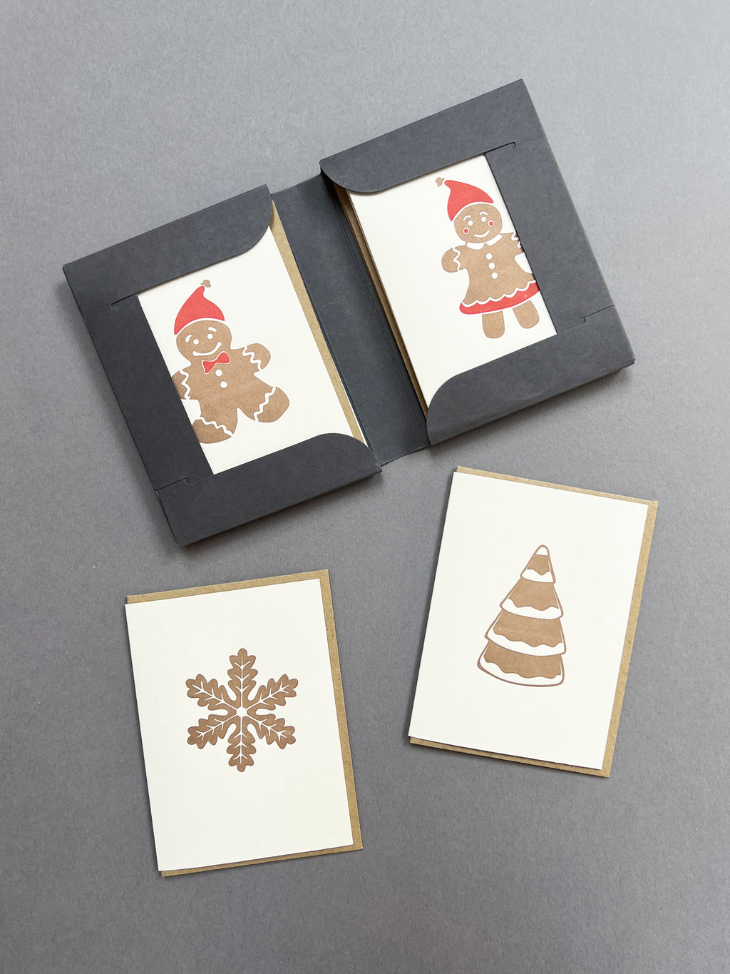 Gingerbread Notecard Set | Set of 8