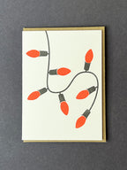 Neon Red Lights Card