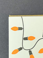 Neon Orange Lights Card