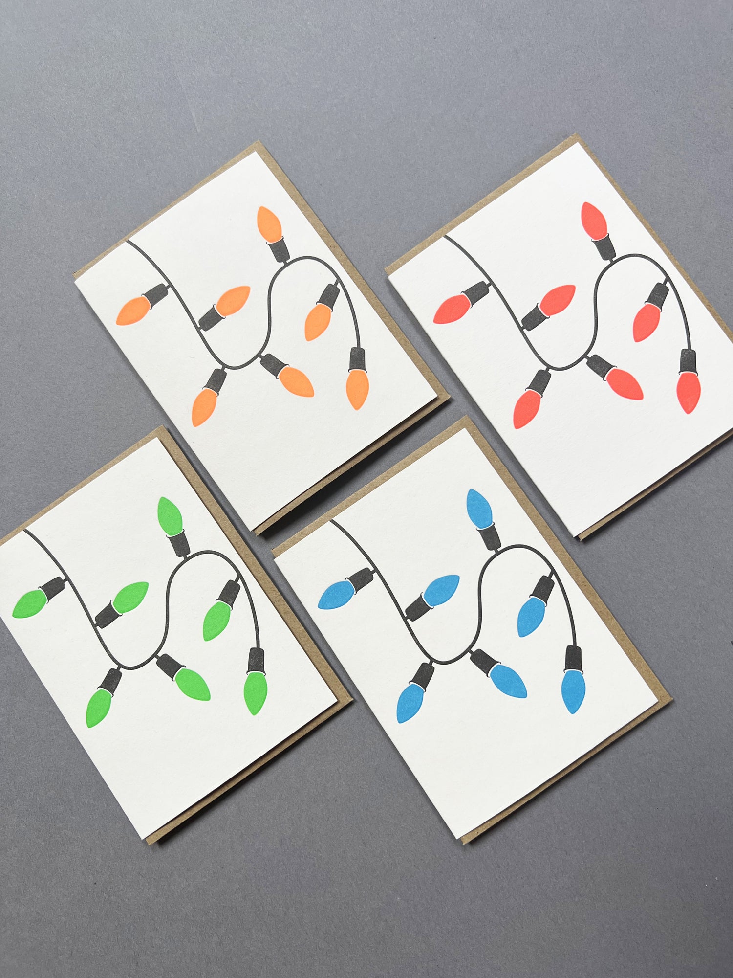 Neon Lights Notecard Set | Set of 8