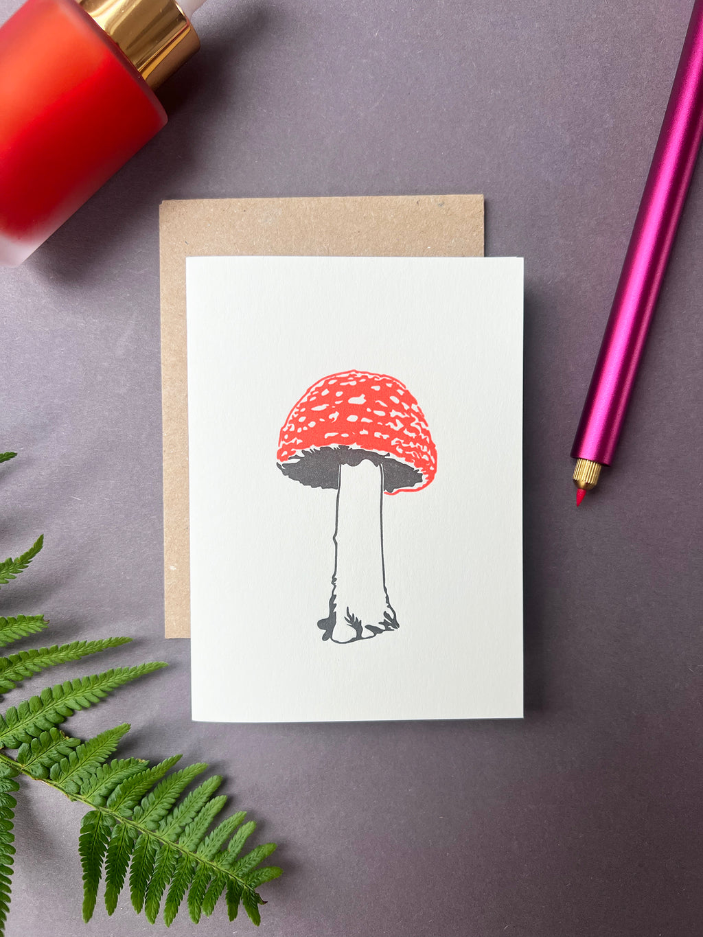 Neon Fungi Notecard Set | Set of 8