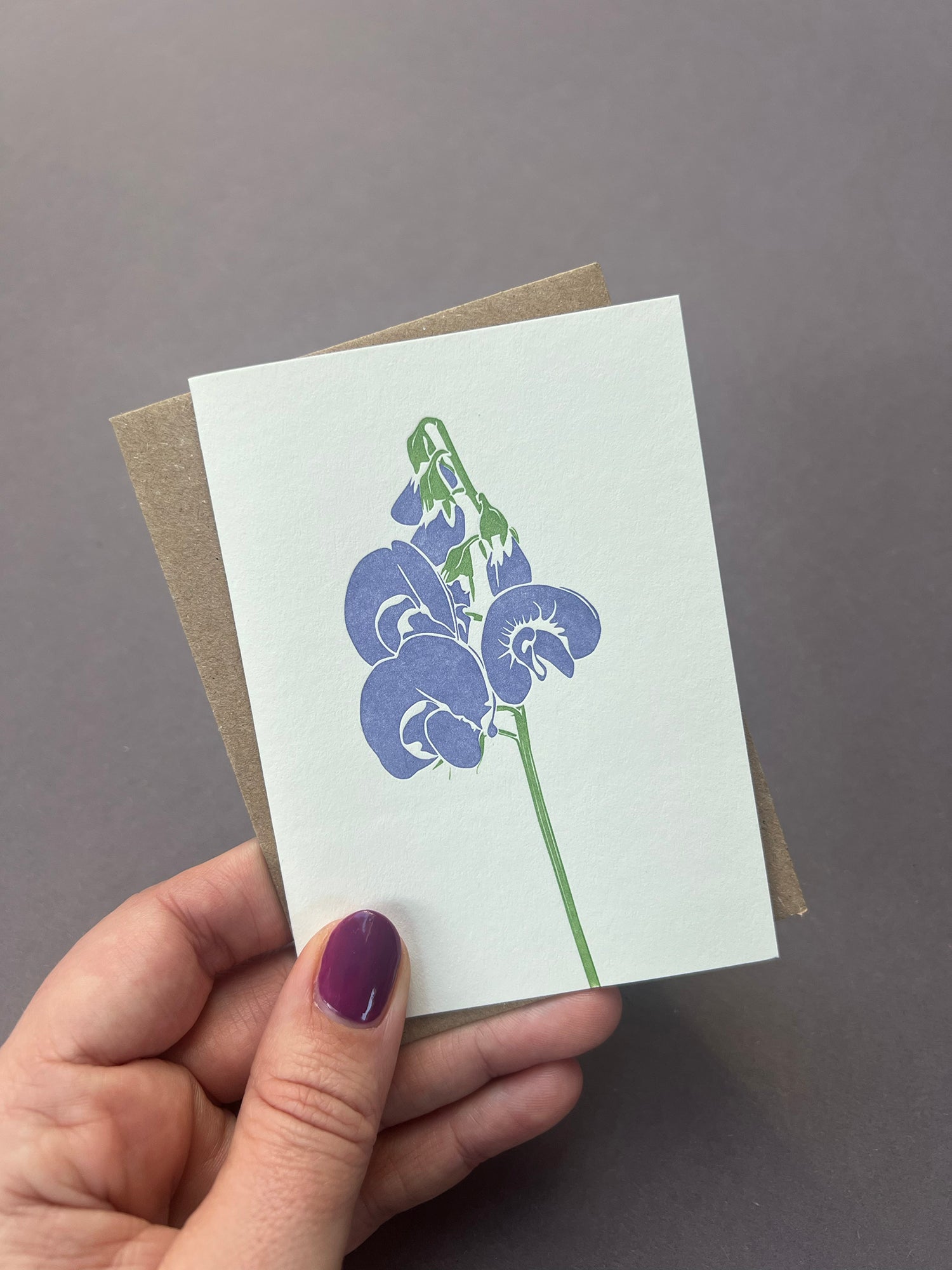 Sweet pea Card