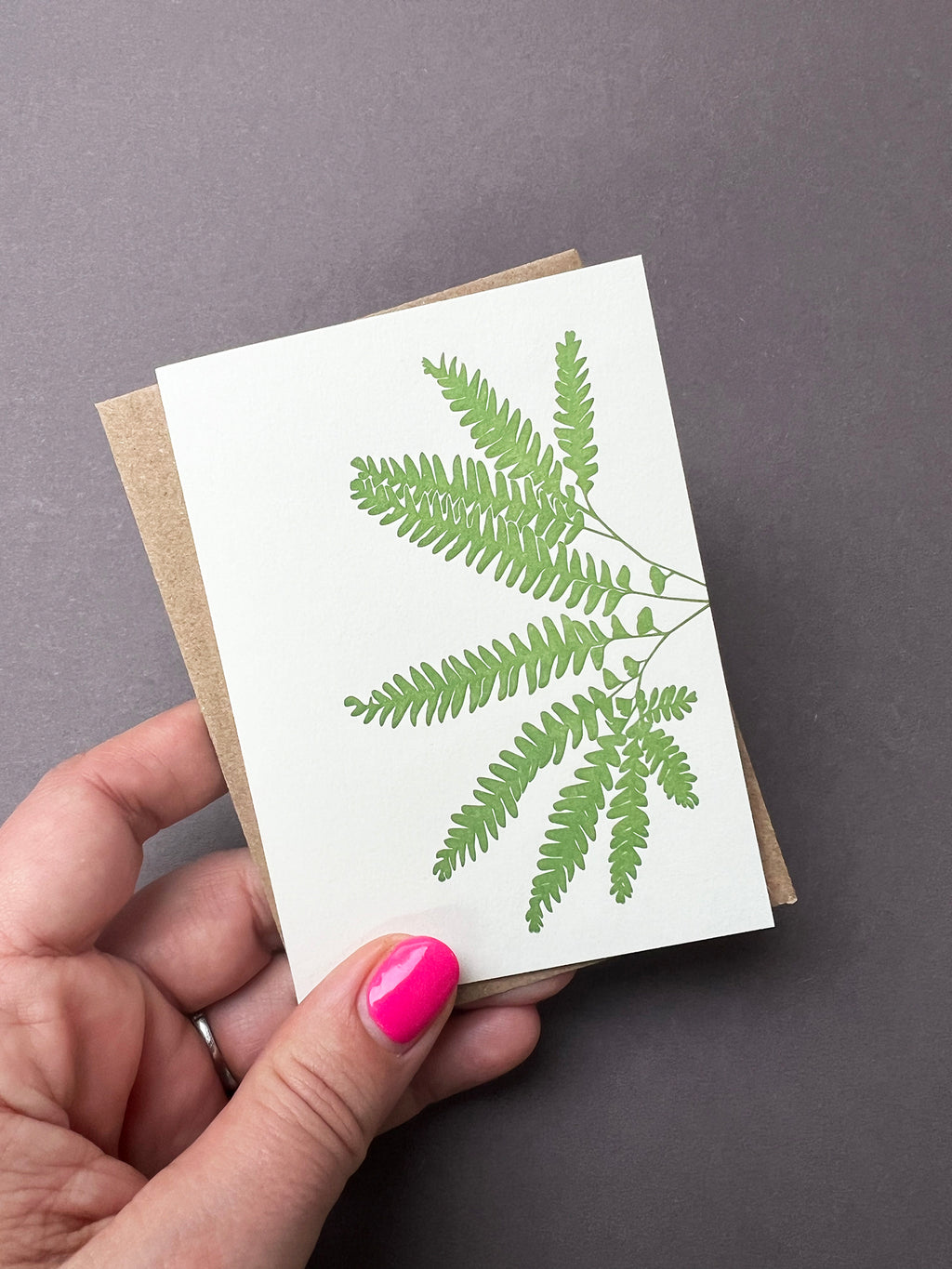 Maidenhair Fern Card