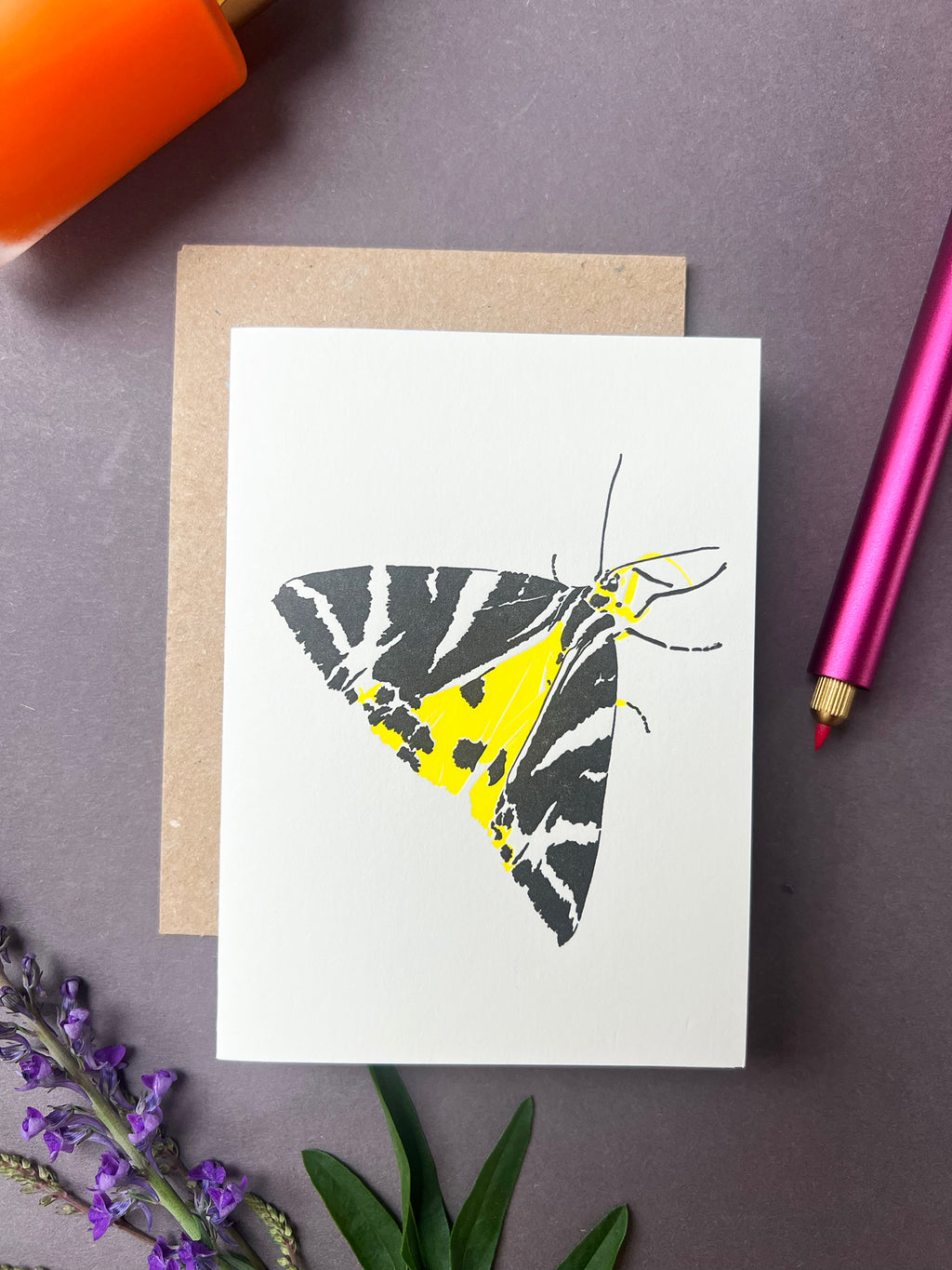 Jersey Tiger Moth Card