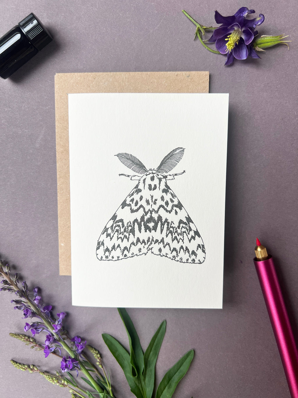Black Arches Moth Card