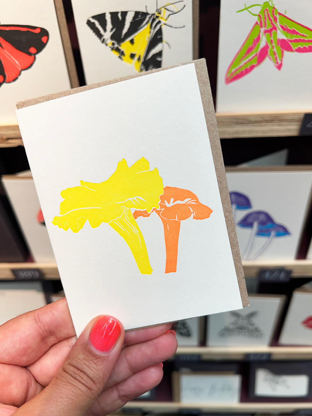 Chanterelle Mushroom Card