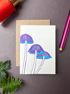 Neon Fungi Notecard Set | Set of 8