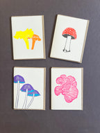 Neon Fungi Notecard Set | Set of 8