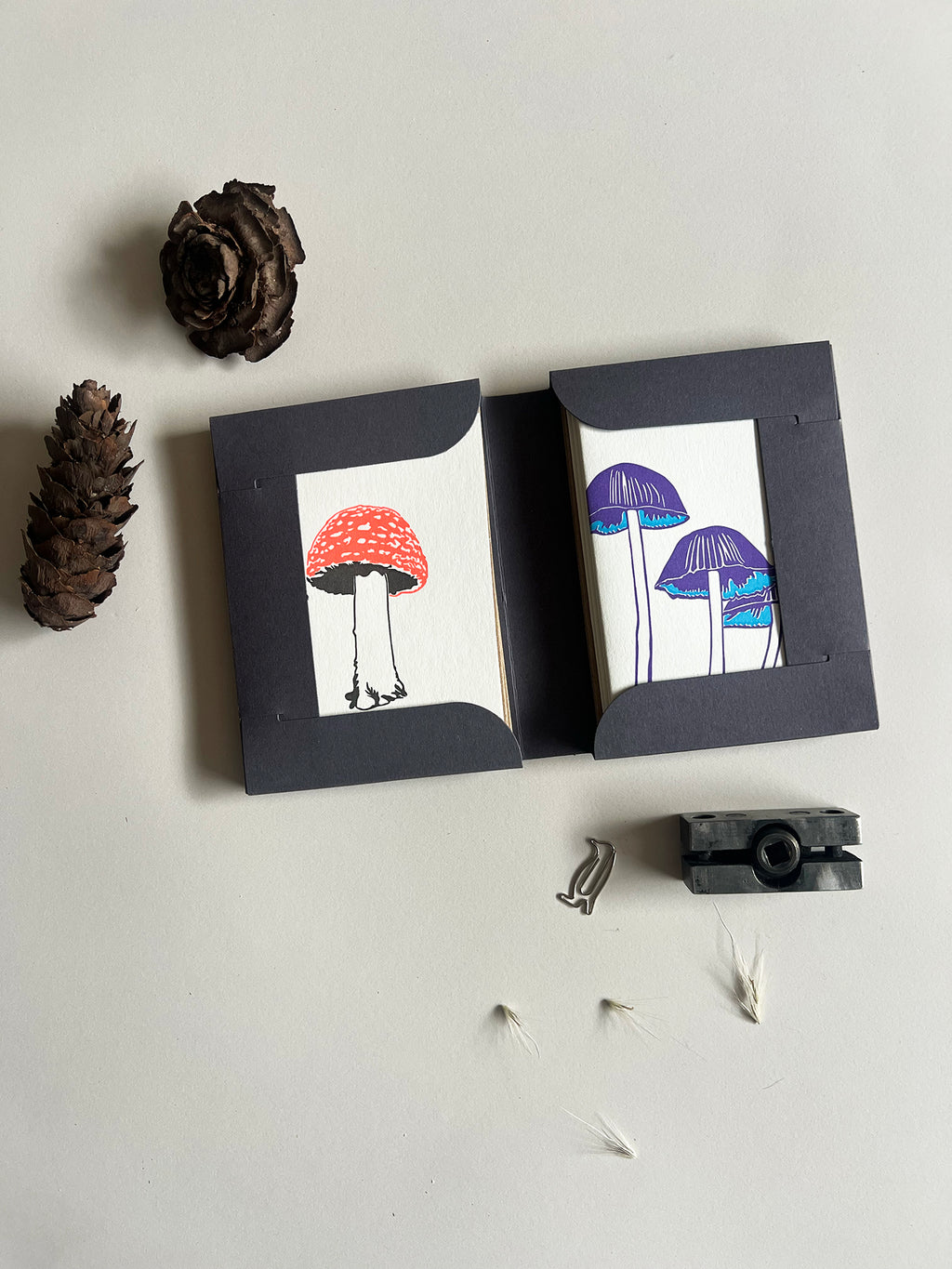 Neon Fungi Notecard Set | Set of 8