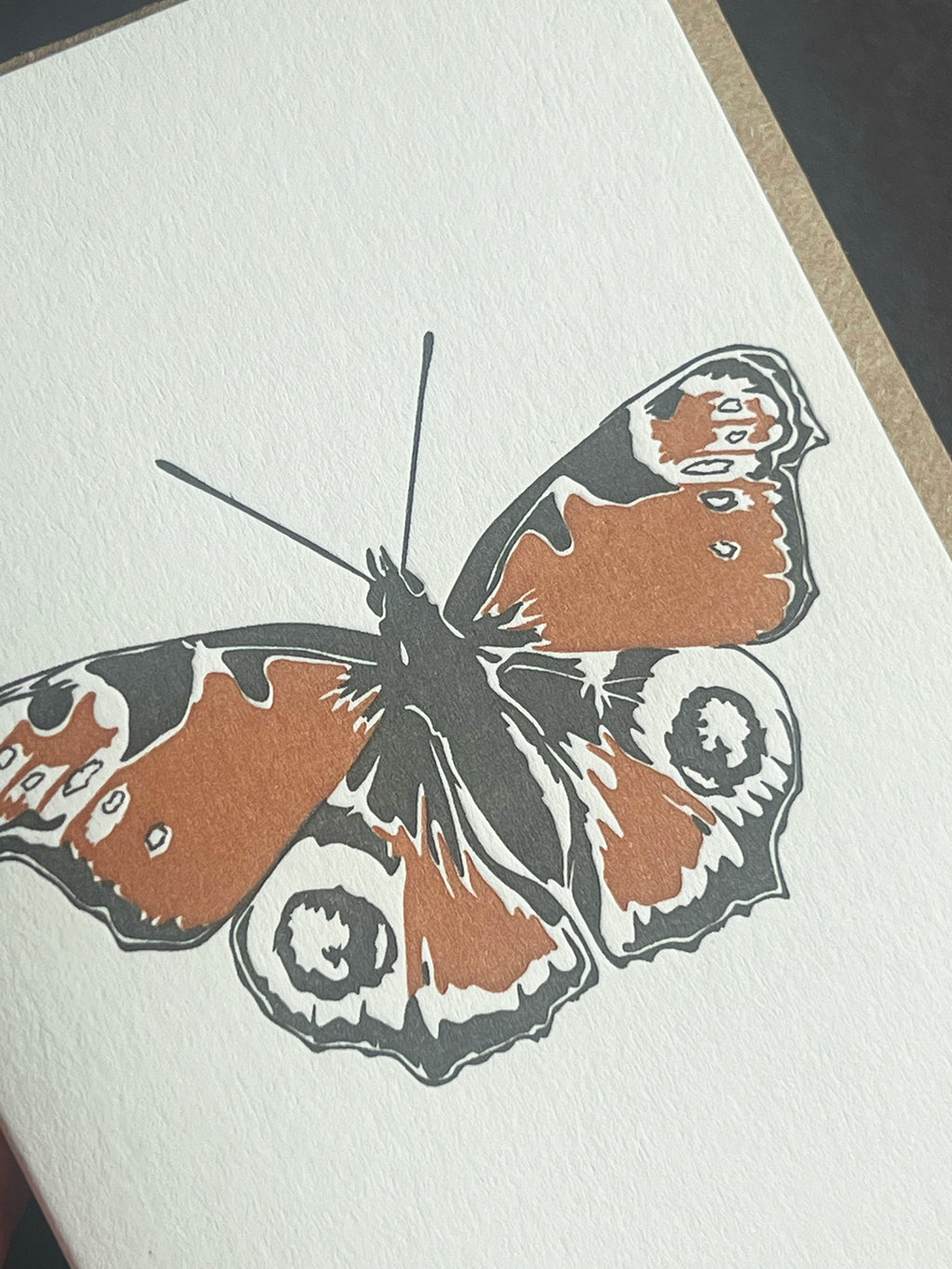 Peacock Butterfly Card