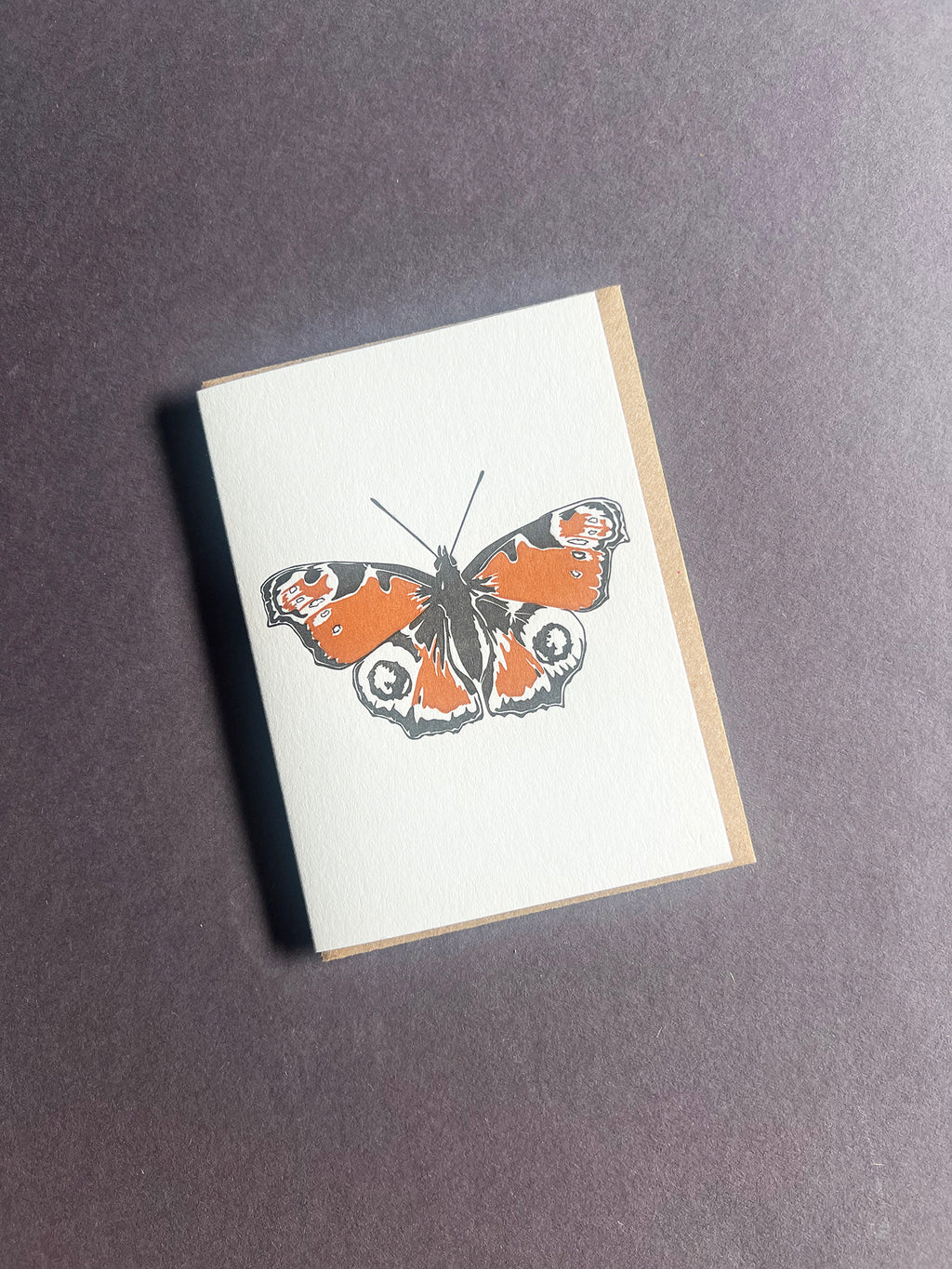 Peacock Butterfly Card