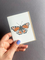Peacock Butterfly Card