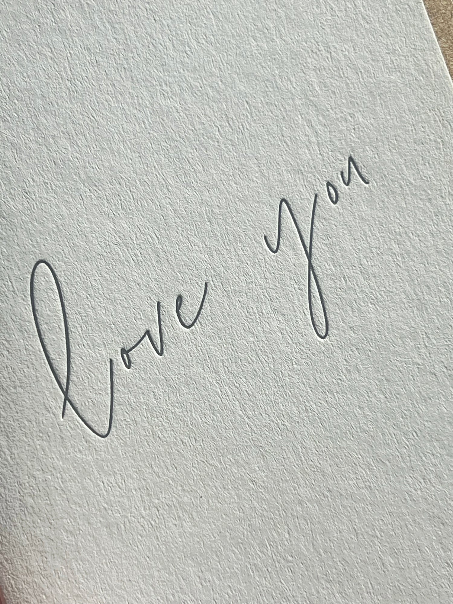 Love You Card