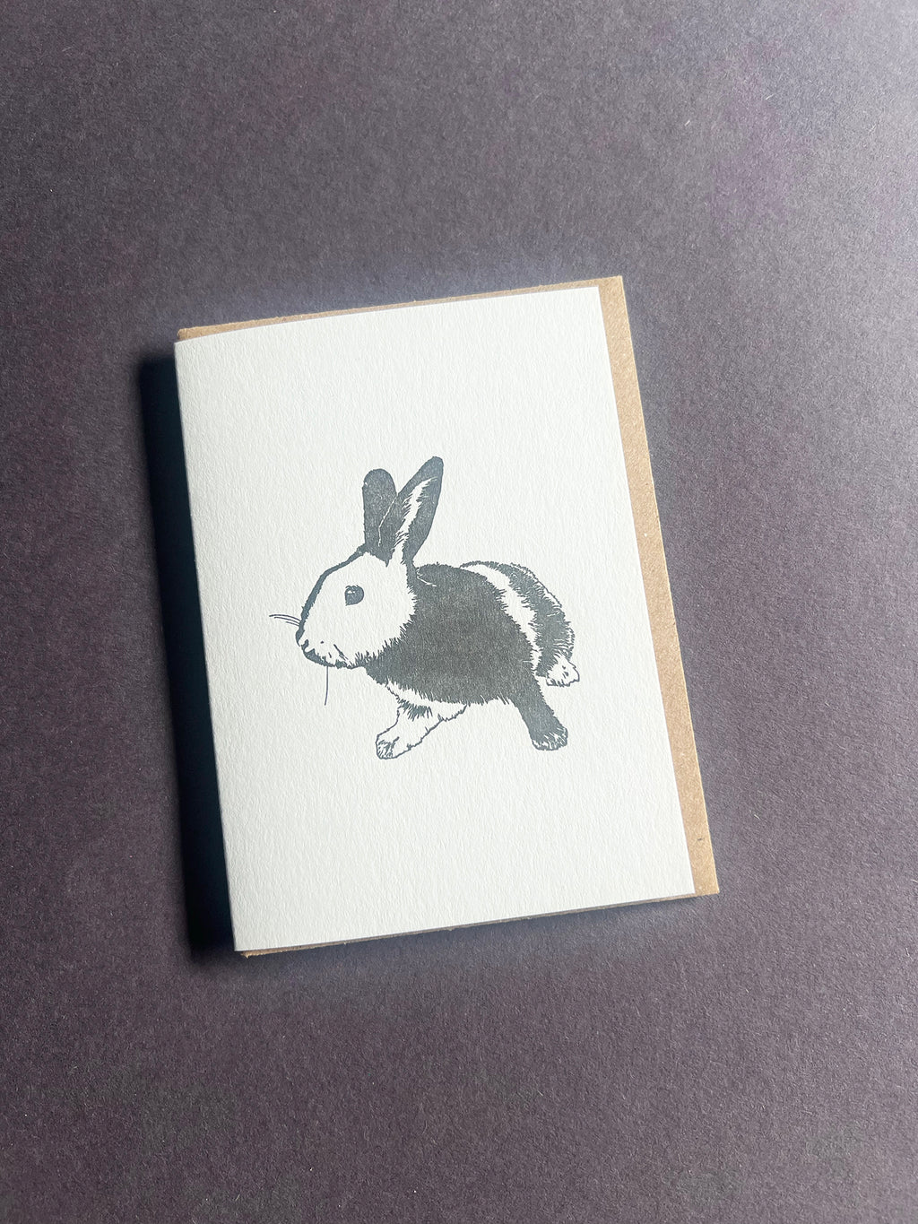 Harlequin Bunny Card