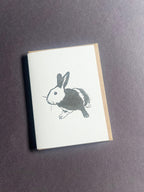 Harlequin Bunny Card