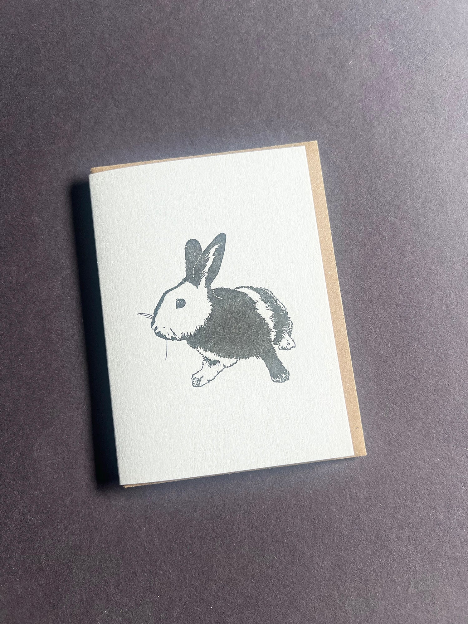 Harlequin Bunny Card