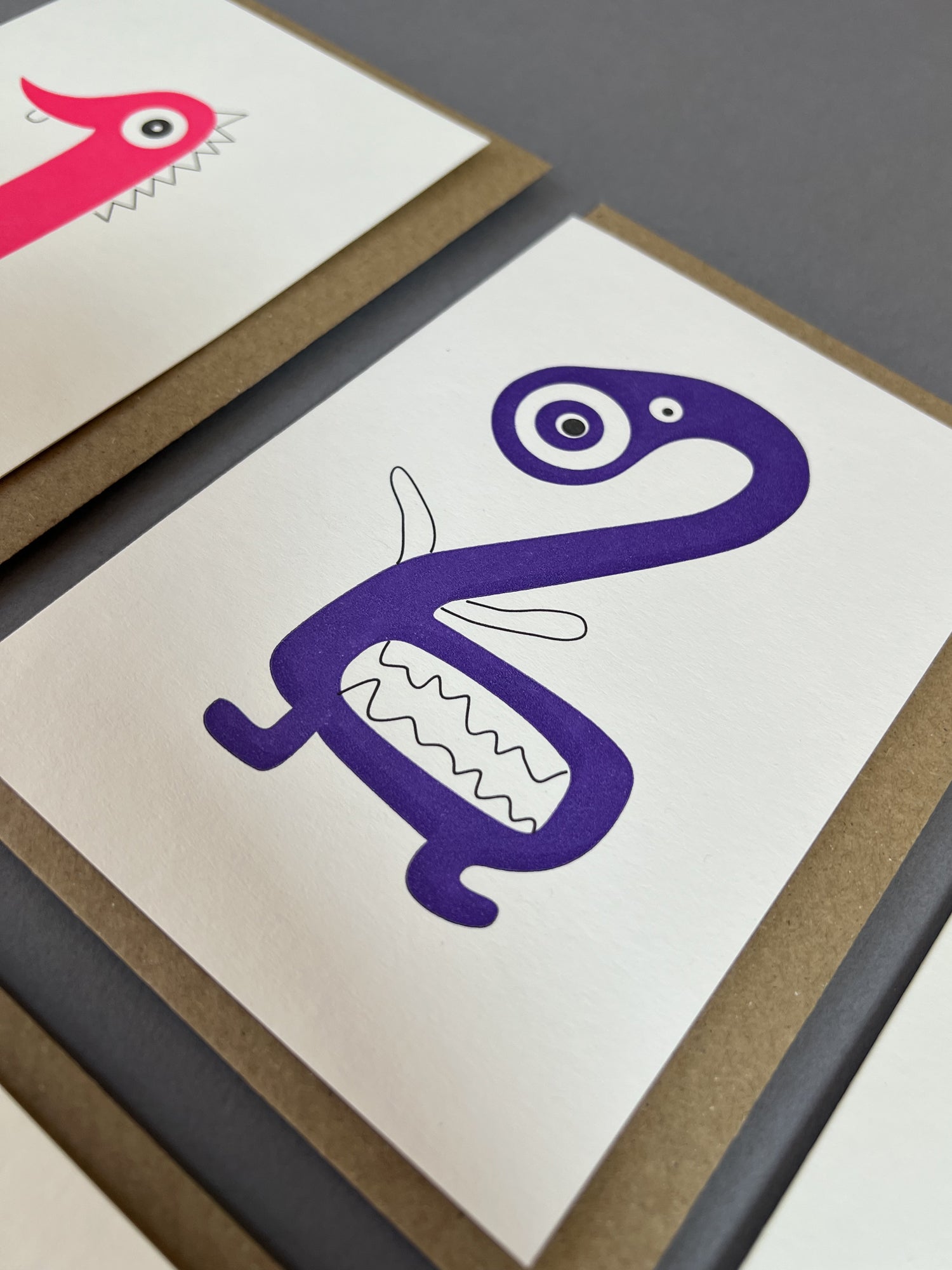 Alien Two Letterpress Card | 2nd  Birthday Card