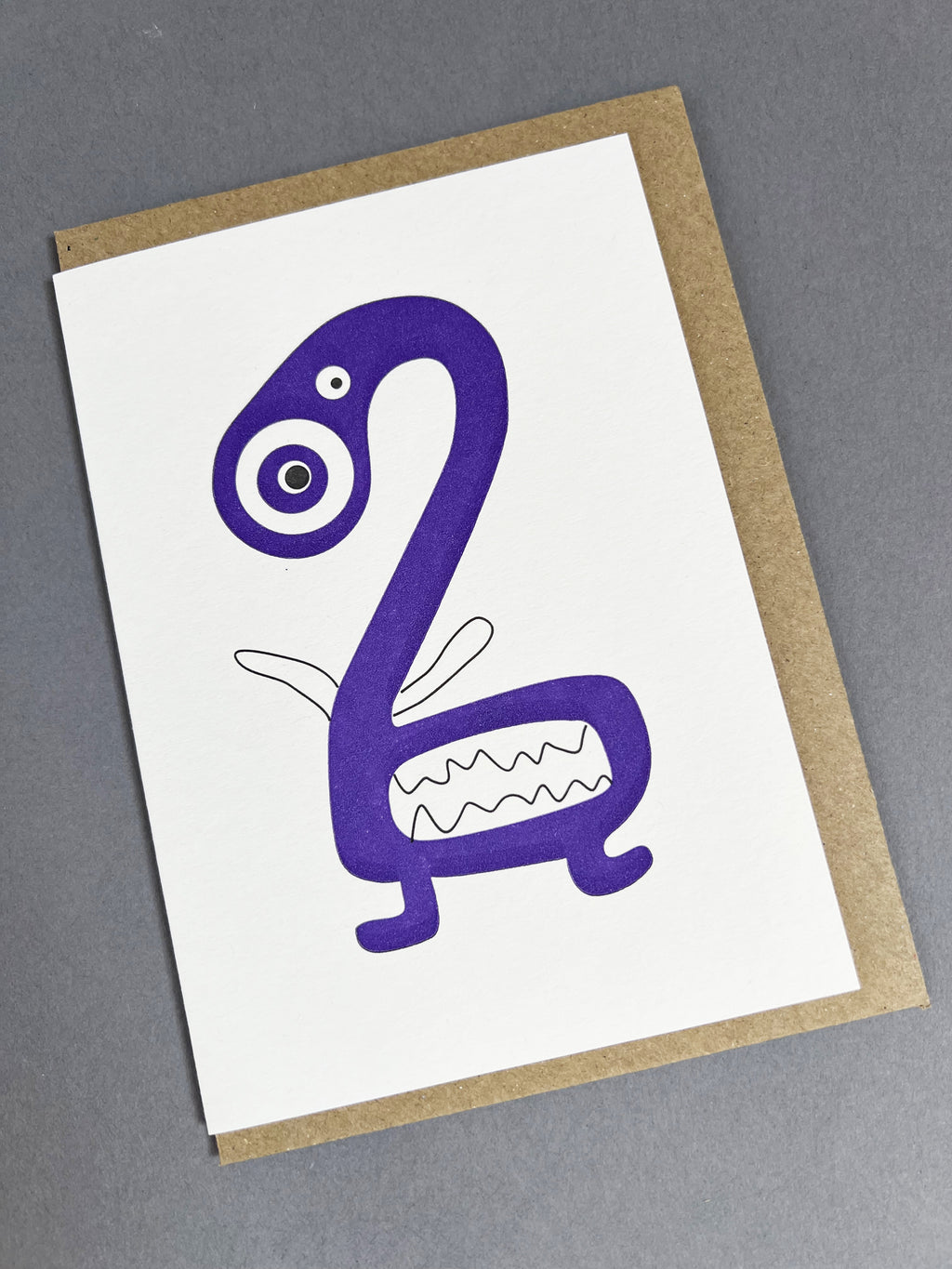 Alien Two Letterpress Card | 2nd  Birthday Card