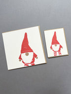 Father Christmas Gonk Letterpress Card