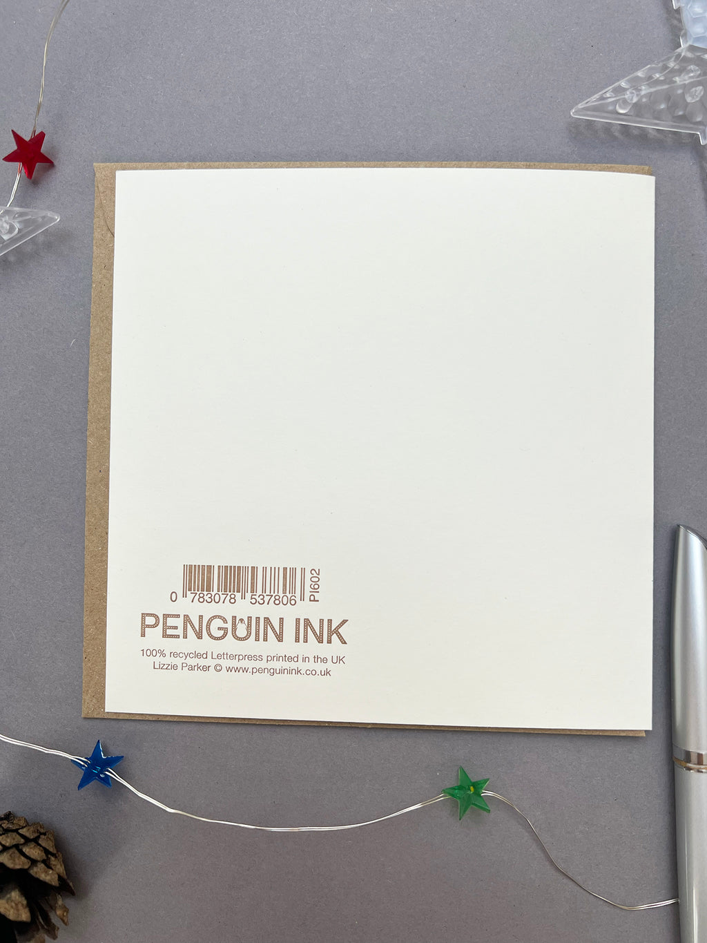 Merry Gonk Letterpress Card