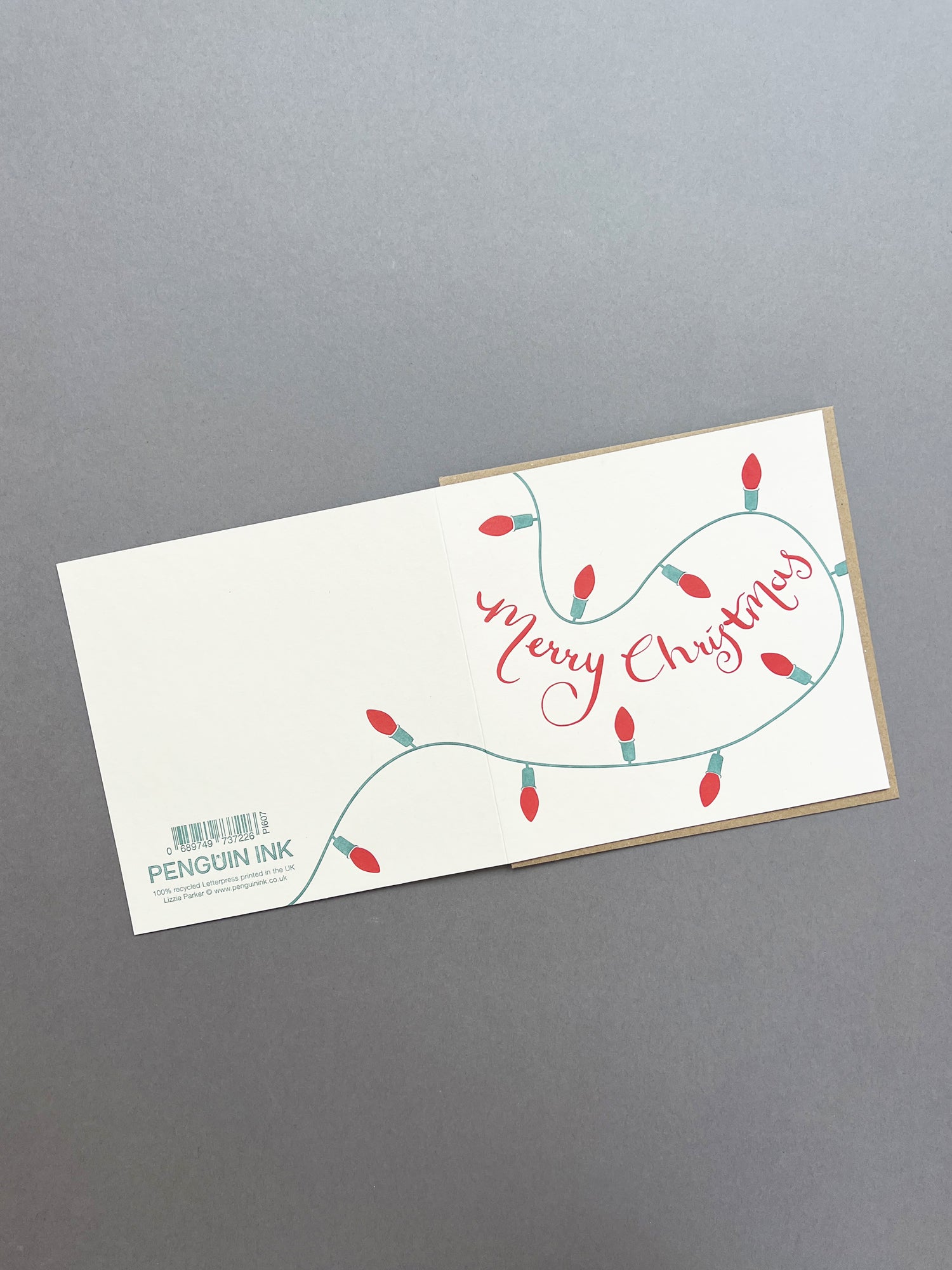 Merry Lights Letterpress Card