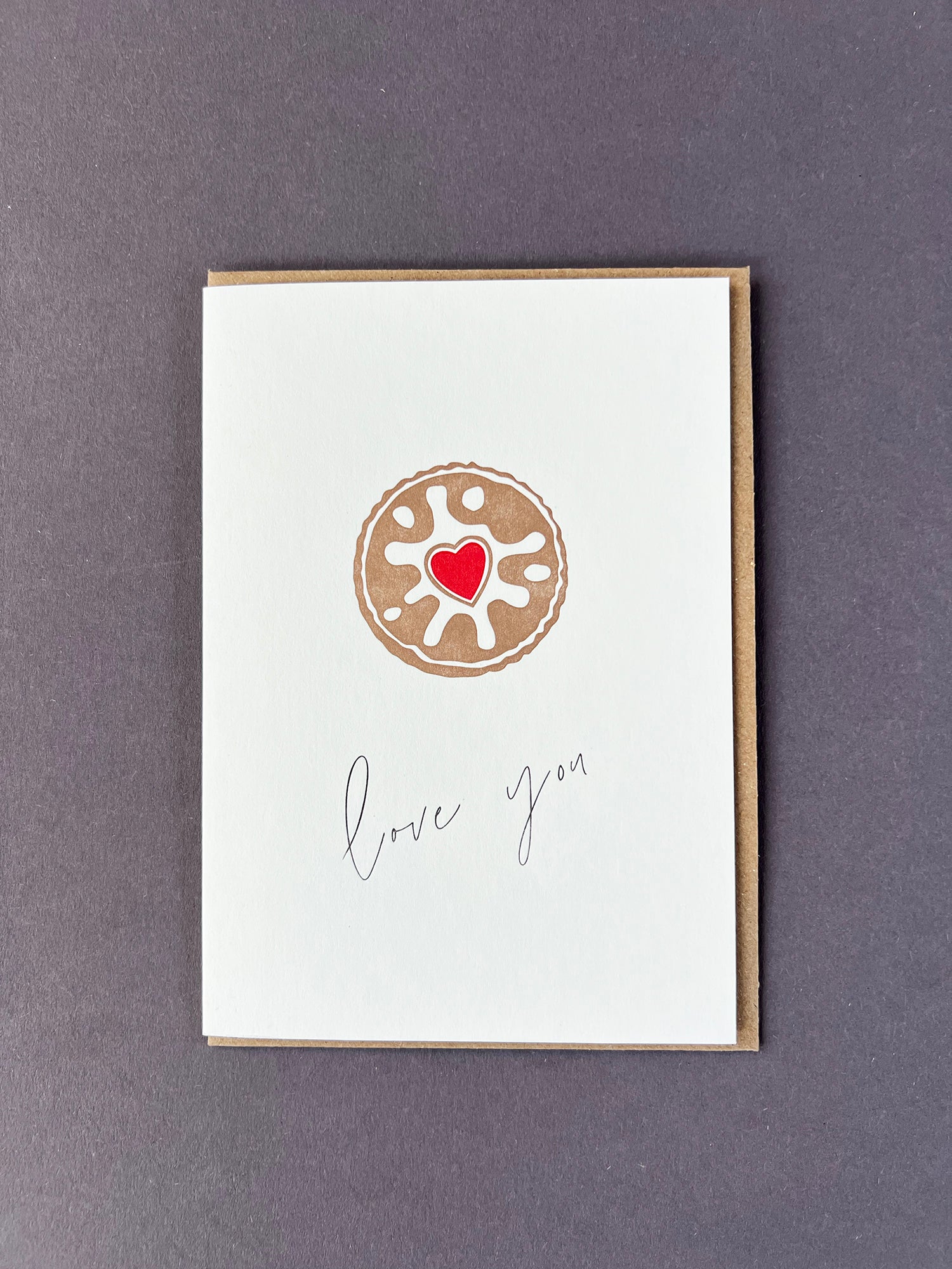 Biscuit Love Card |Anniversary Card | Valentine's Day Card