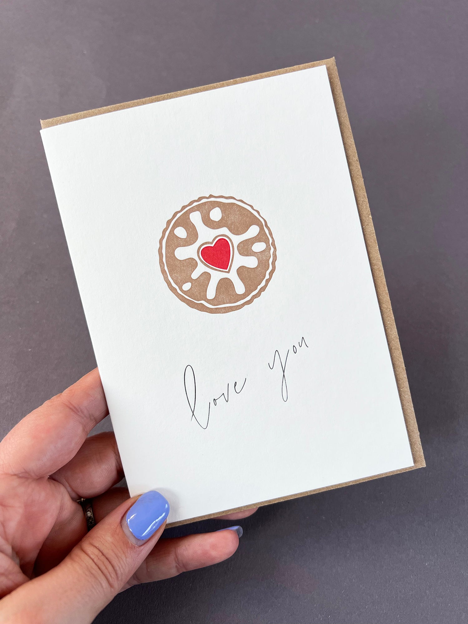 Biscuit Love Card |Anniversary Card | Valentine's Day Card