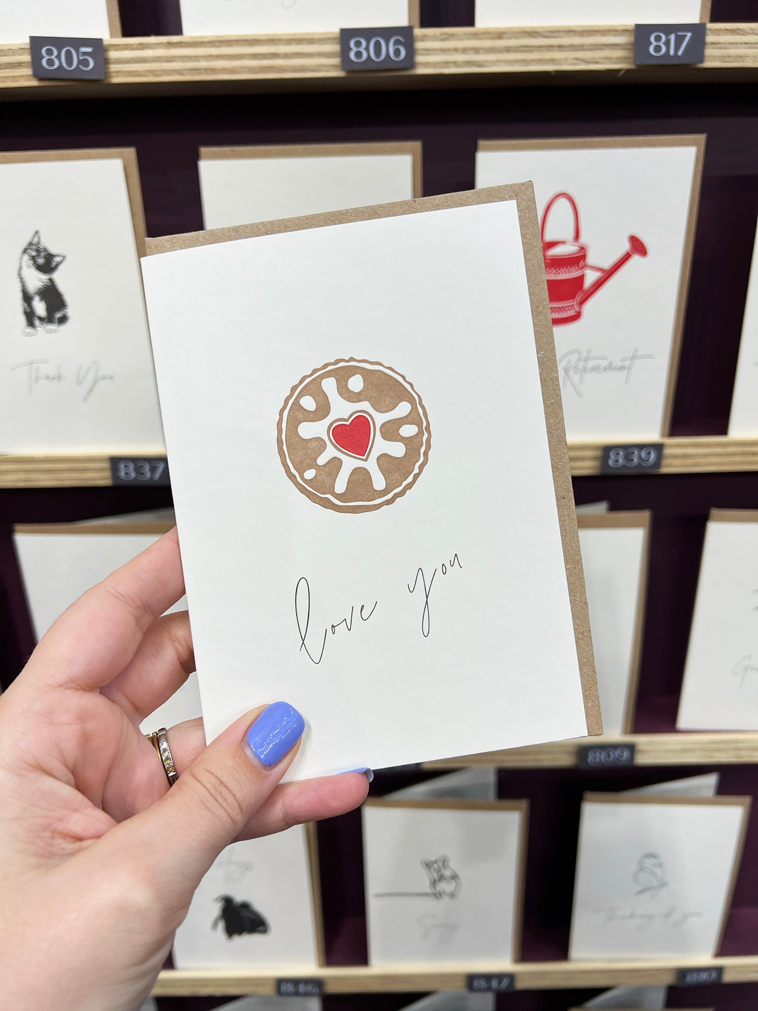 Biscuit Love Card |Anniversary Card | Valentine's Day Card