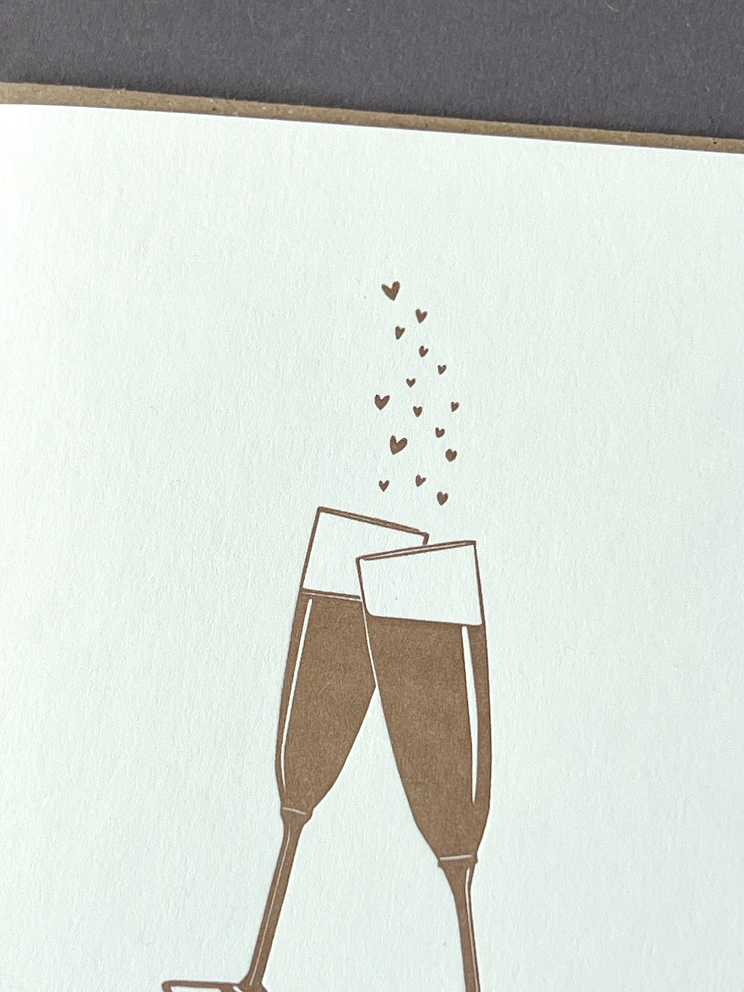 Just Married Letterpress Card | Wedding Card