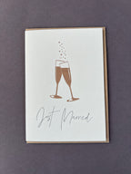 Just Married Letterpress Card | Wedding Card