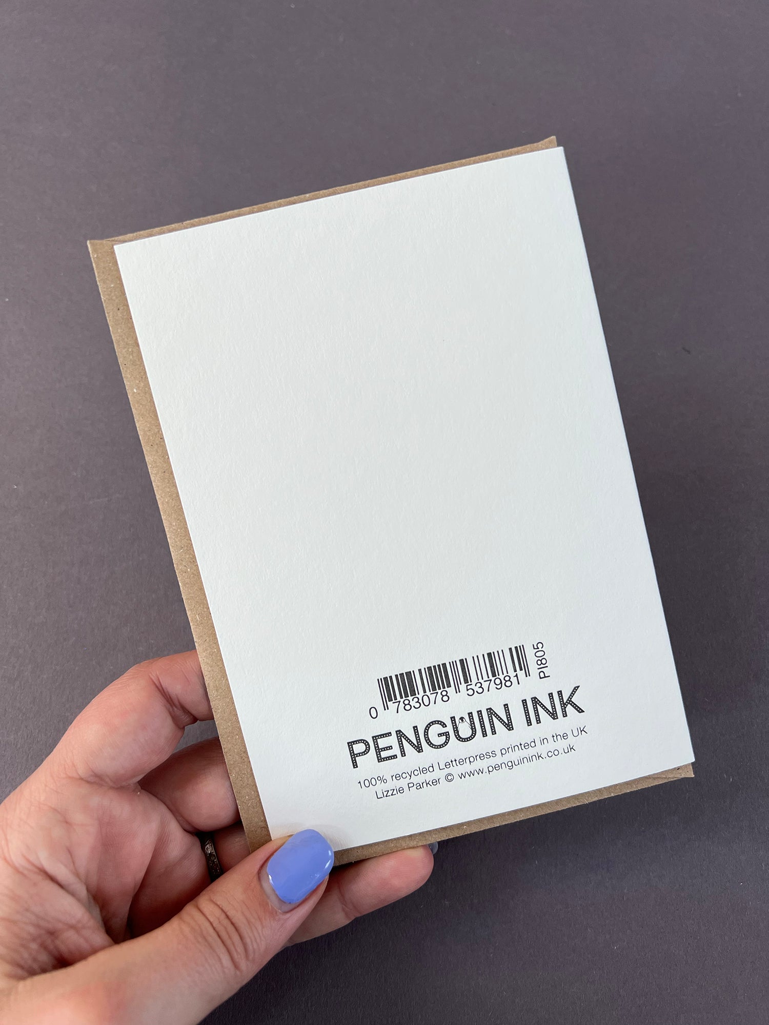 Congratulations Penguin Letterpress Card