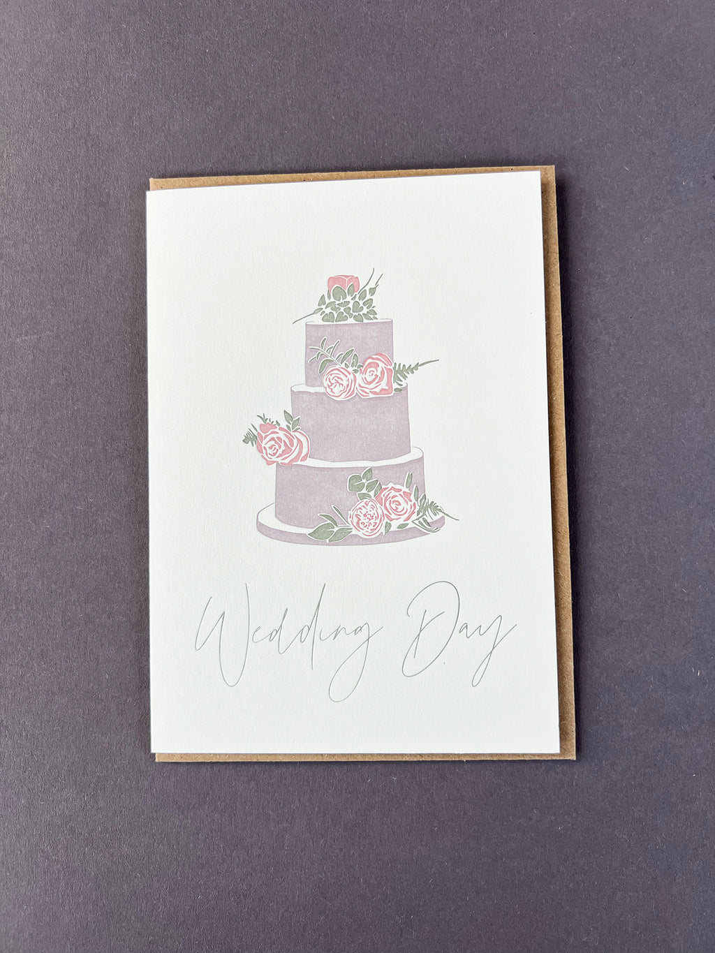 Wedding Cake Letterpress Card | Wedding Card