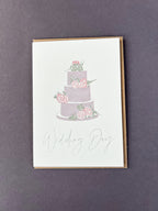 Wedding Cake Letterpress Card | Wedding Card