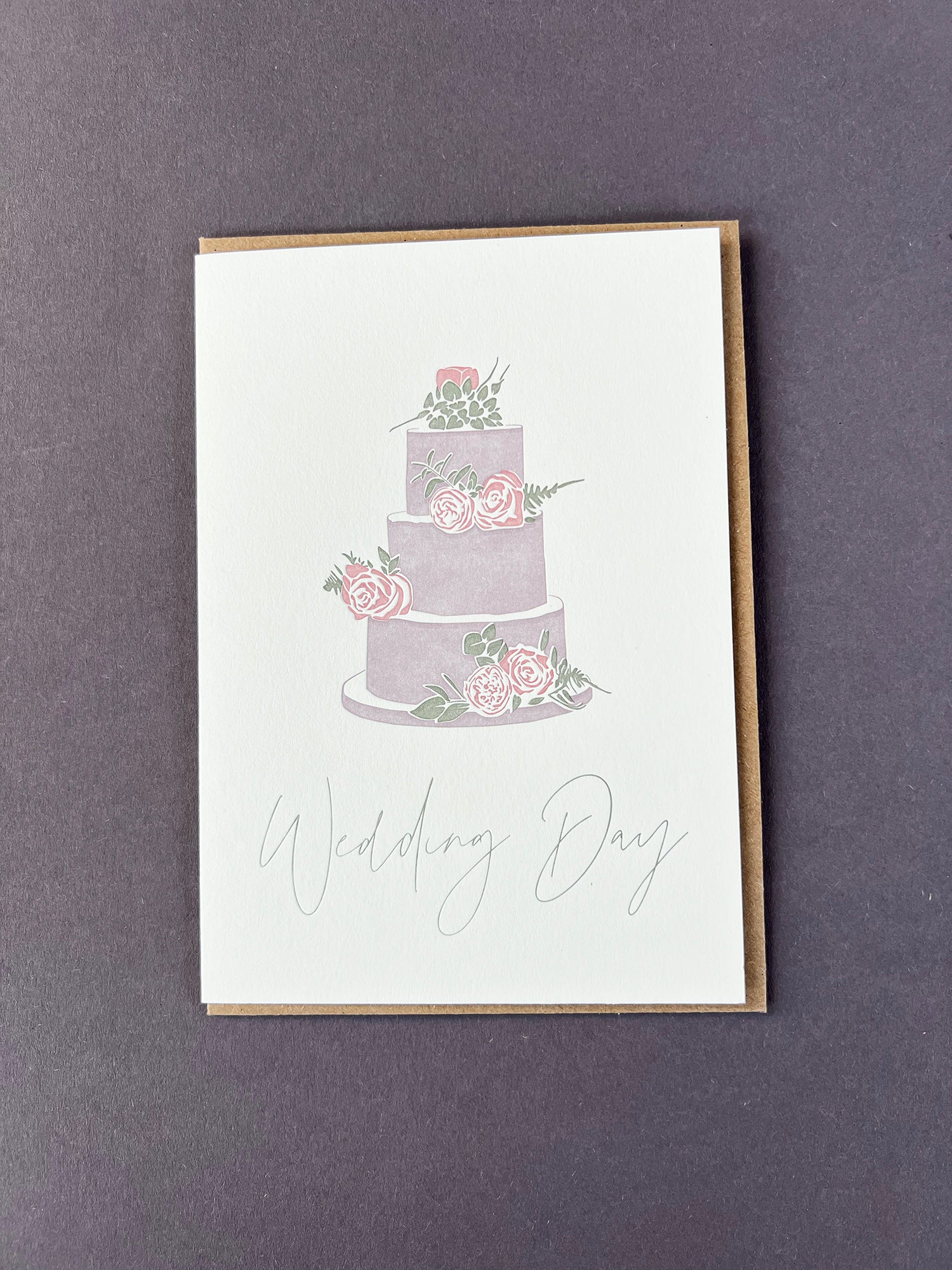 Wedding Cake Letterpress Card | Wedding Card