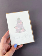 Wedding Cake Letterpress Card | Wedding Card